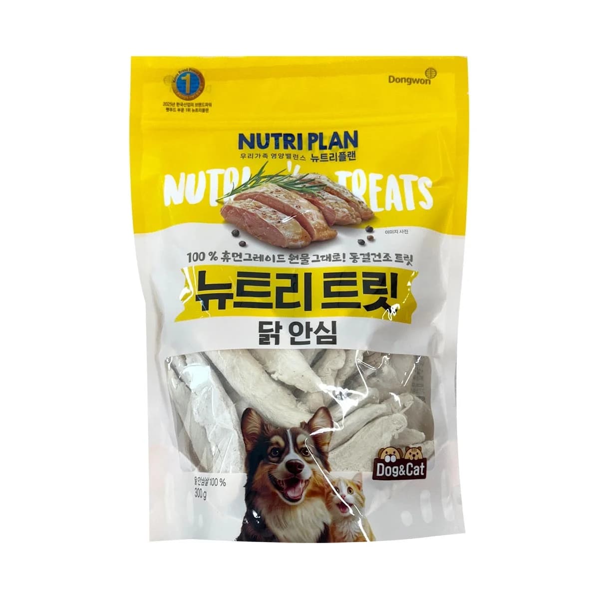 뉴트리플랜 뉴트리트릿 닭안심 동결건조 간식 300G