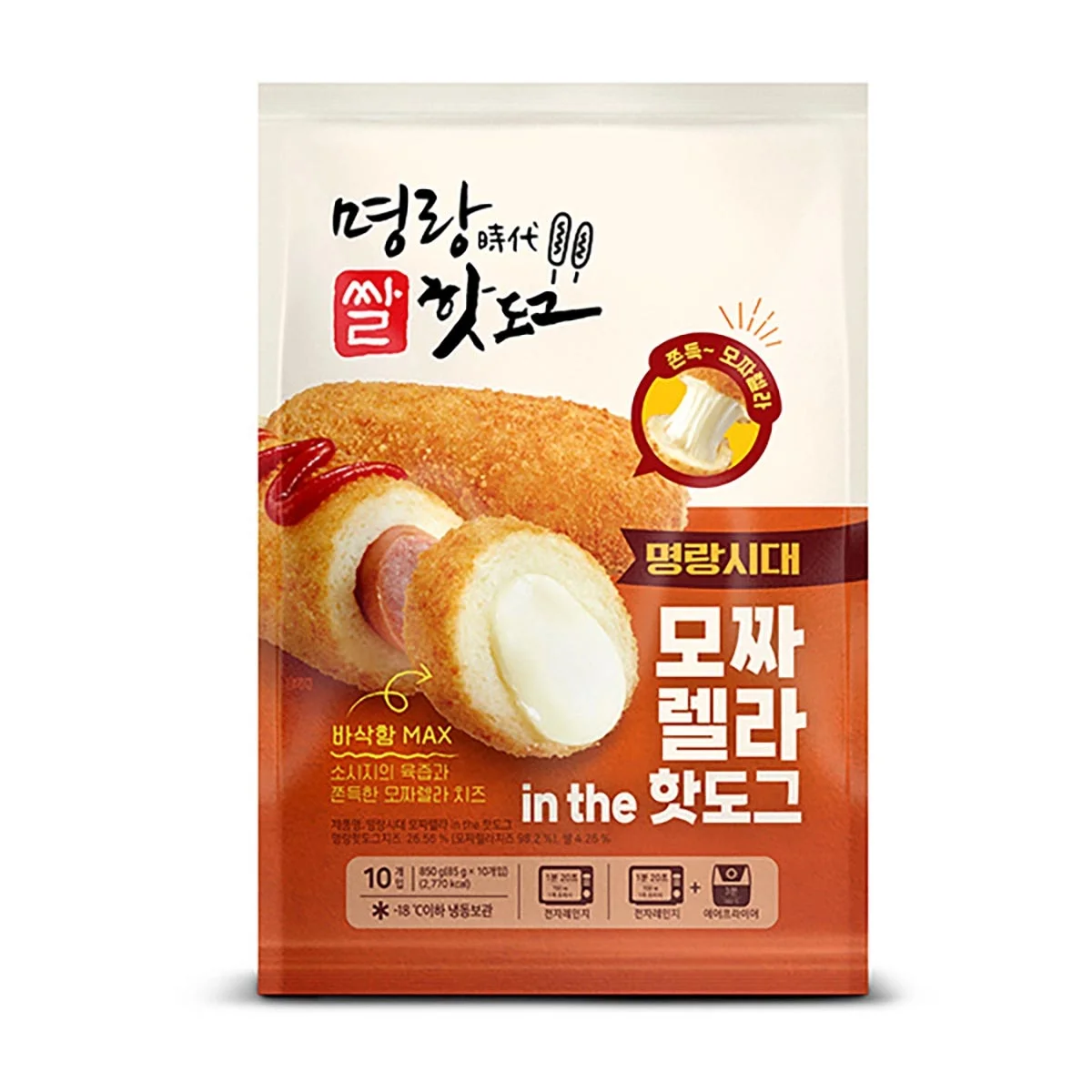 명랑 모짜렐라 핫도그 85G x 10