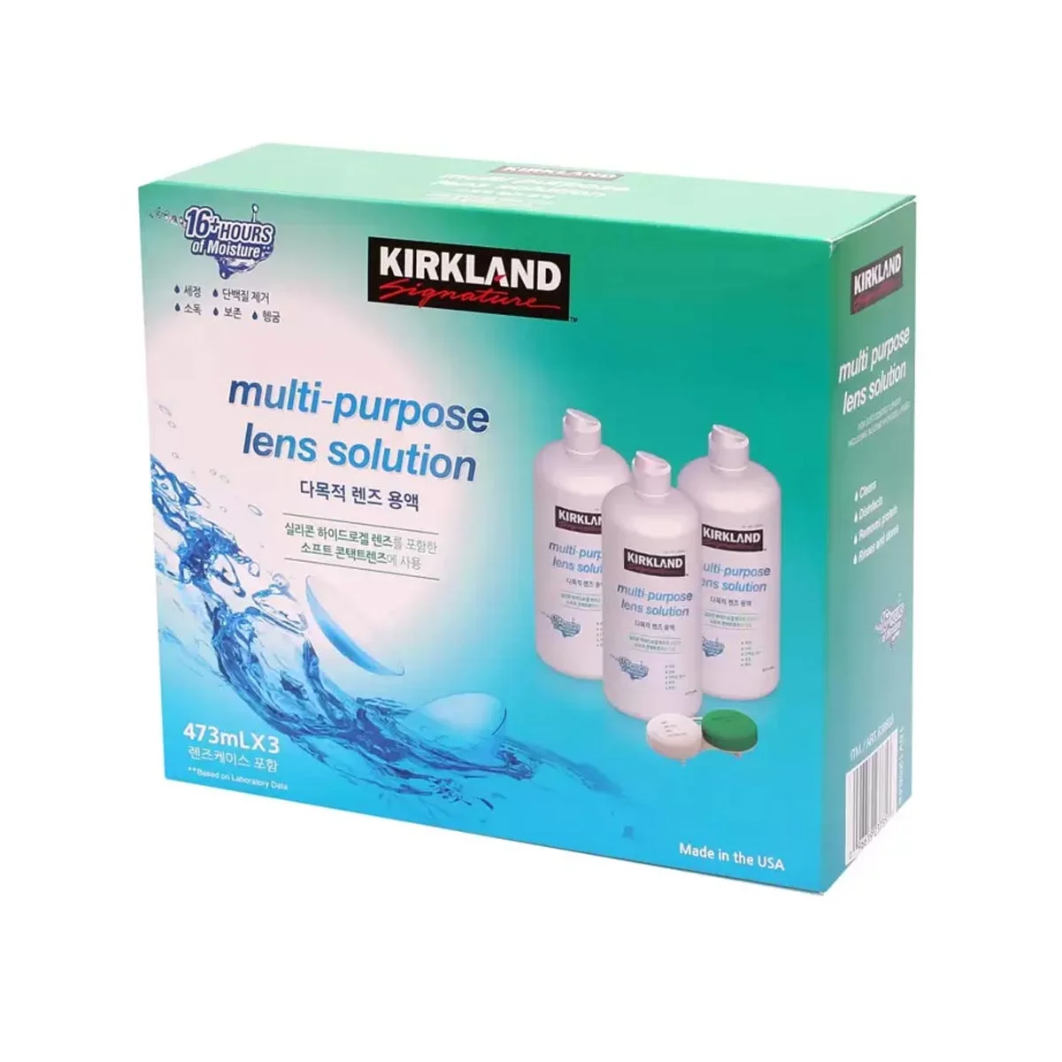커클랜드 시그니춰 다목적 렌즈관리용액 473ML X 3