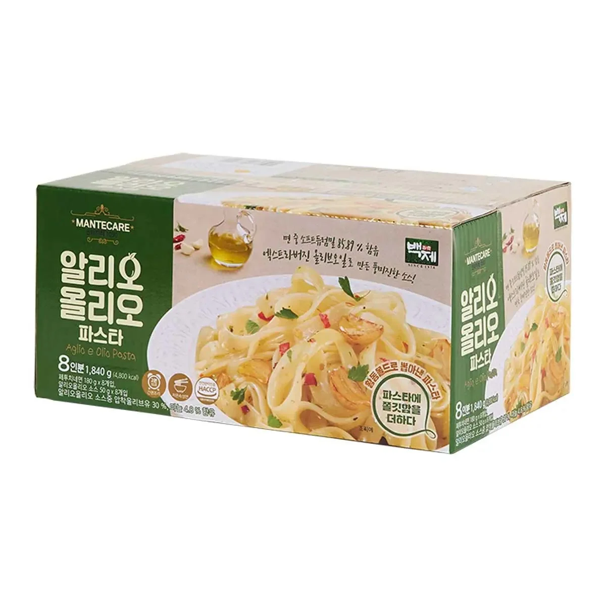 백제 만테까레 알리오올리오 파스타 230G X 8
