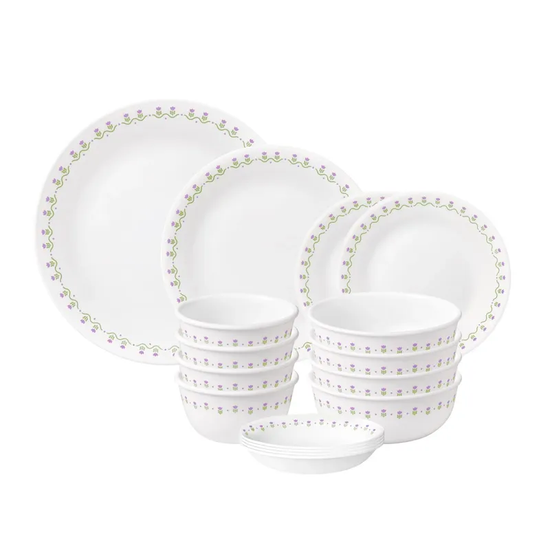 코렐 CORELLE 쁘띠튤립 퍼플 디너웨어 4인세트 16P