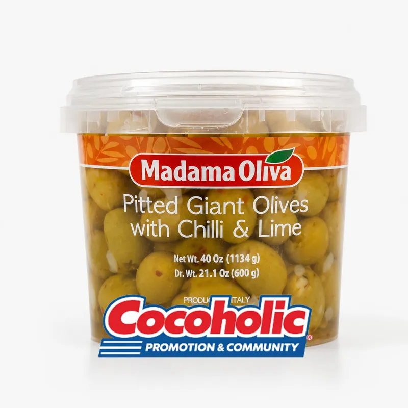마다마올리바 MADAMA OLIVA 피티드 자이언트 그린올리브 칠리&라임 1.13KG
