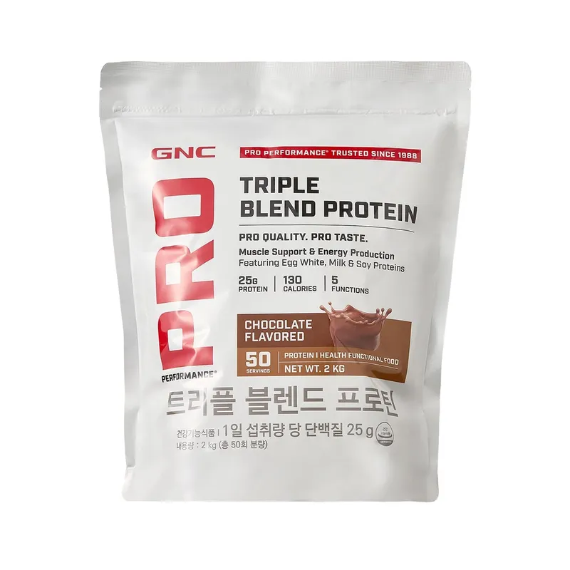 GNC 트리플 블렌드 프로틴 초콜릿맛 2KG