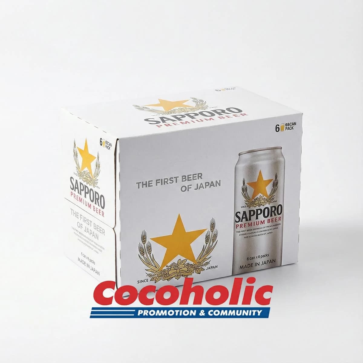 삿포로 SAPPORO 캔맥주 500ML X 6캔