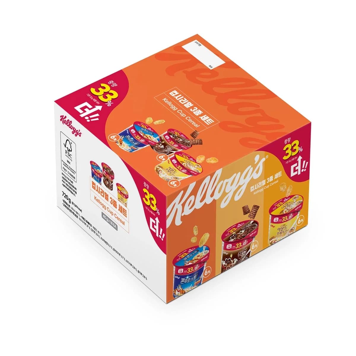 켈로그 KELLOGG'S 컵 시리얼 40G X 18