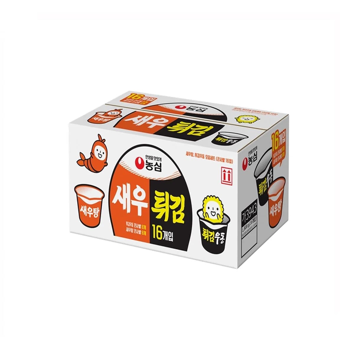 농심 새우탕면/튀김우동 115G X 8 / 111G X 8