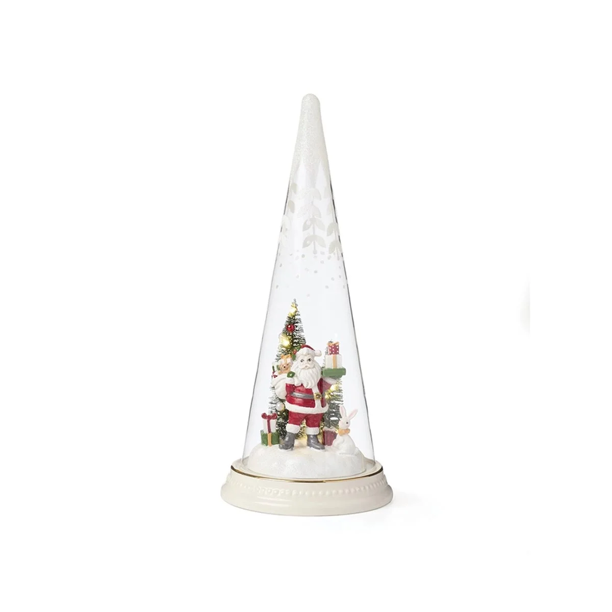 크리스마스 장식 LED 글라스 콘 높이 29CM