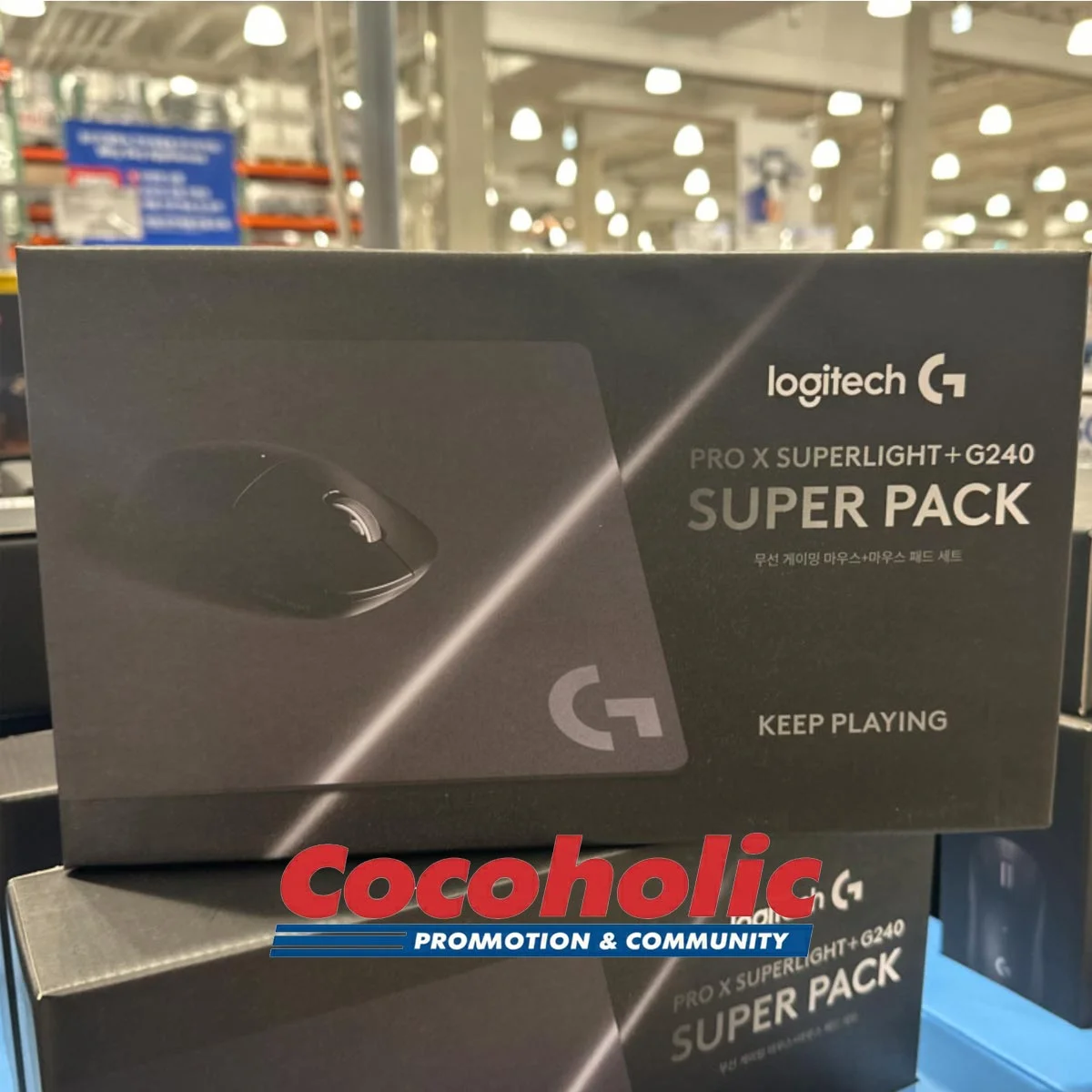 로지텍 LOGITECH 게이밍 마우스세트 BLACK