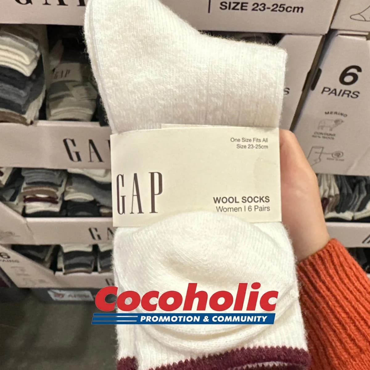 GAP 성인 울양말 6족 FREE SIZE