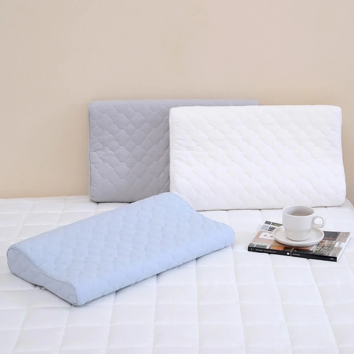 에이프릴앳홈 APRIL AT HOME 낮은 메모리폼베개 방수면커버/30X50CM