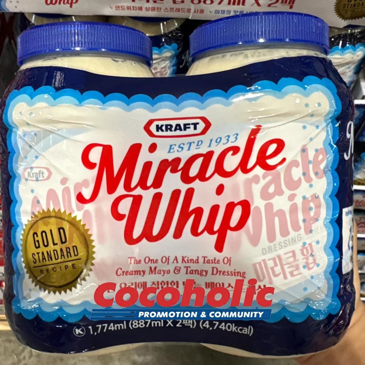 크래프트 KRAFT 미라클 휩 887ML X 2