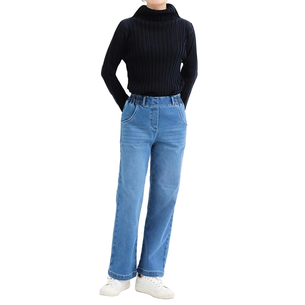 마리끌레르 여성 기모 밴딩 청바지 S,M ASIAN SIZE