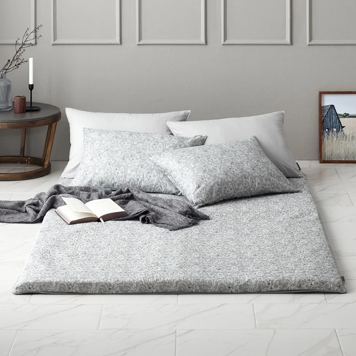 에이프릴앳홈 APRIL AT HOME 워싱면요목화줄누빔 퀸사이즈/140X210CM