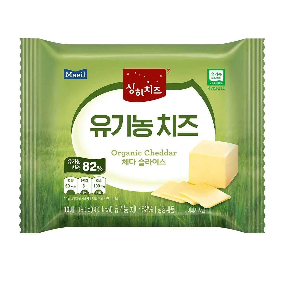 상하치즈 유기농 체다치즈 1,080G (180G X 6)