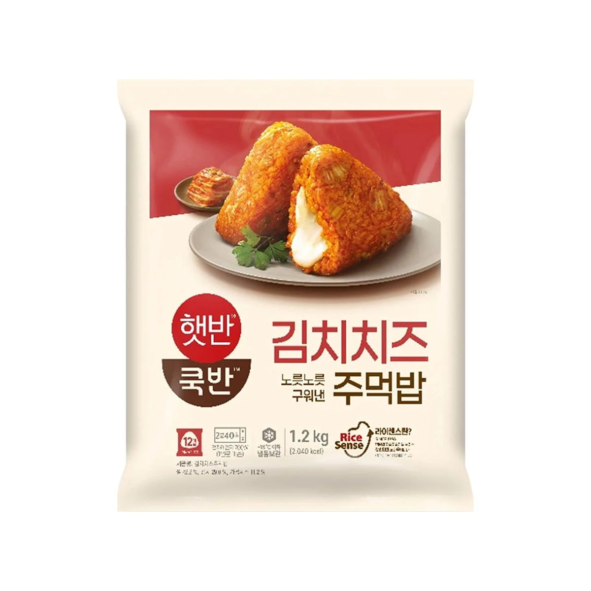 햇반 쿡반 김치치즈 주먹밥 100G X 12