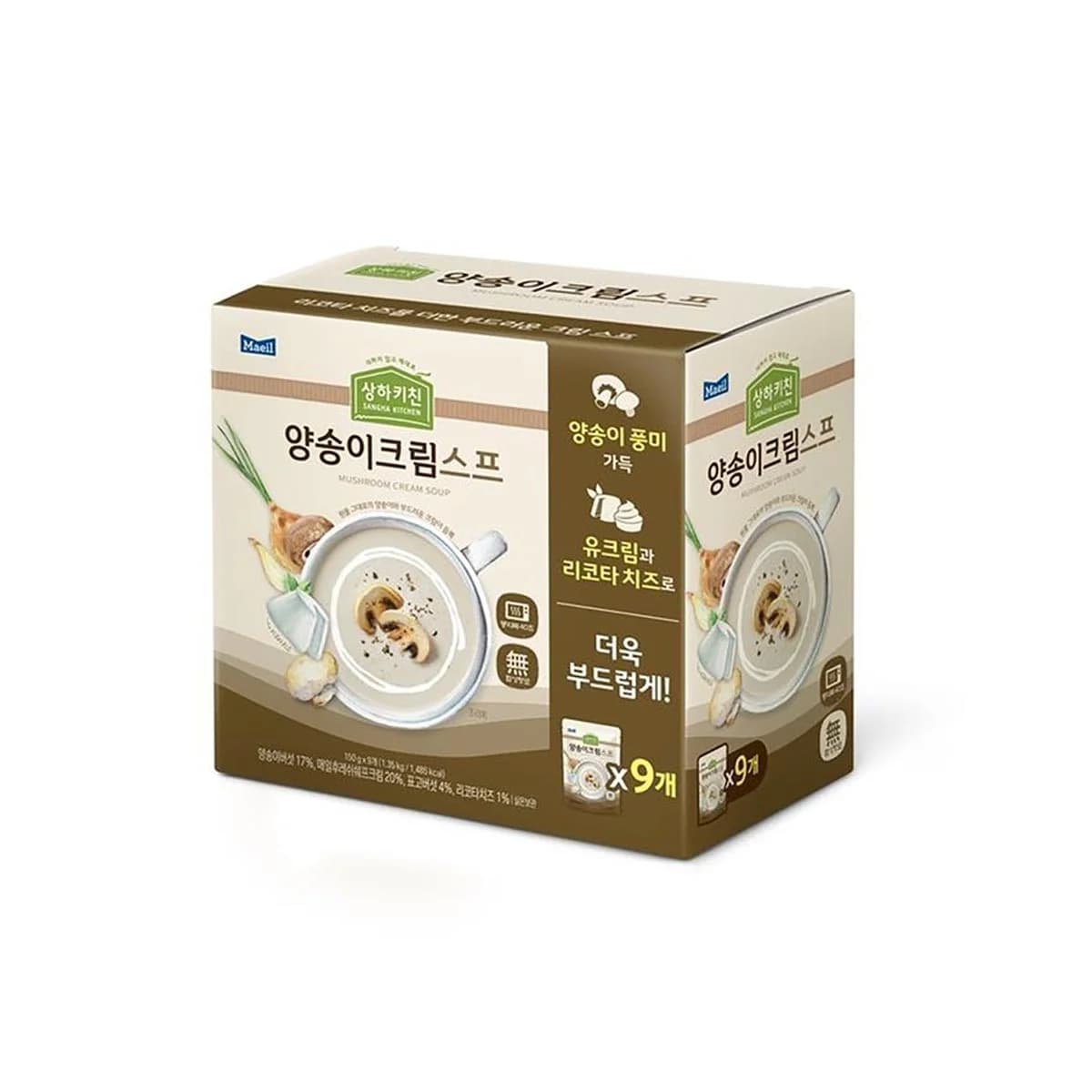 상하목장 양송이 크림 스프 150G X 9
