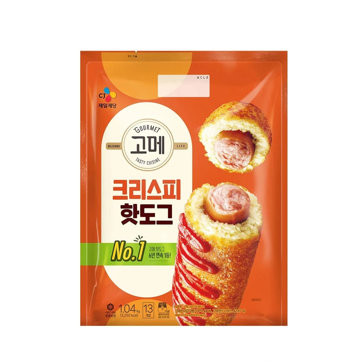 고메 크리스피 핫도그 1,040G (13입)
