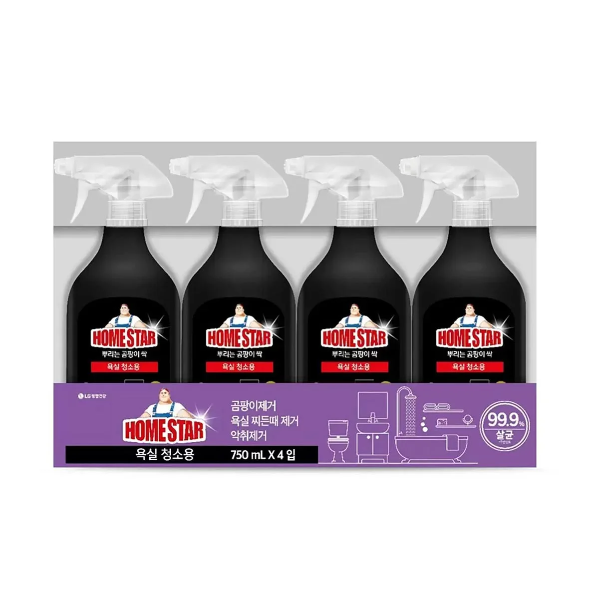 홈스타 욕실용클리너 750ML X 4PK