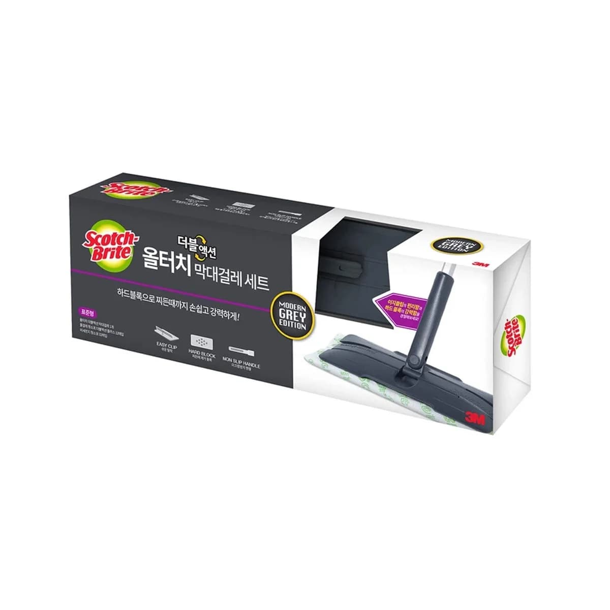 스카치브라이트 3M 더블액션 걸레세트 핸들/청소포 (12+32)