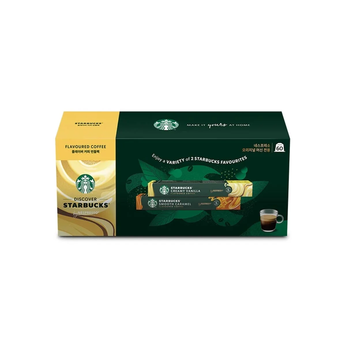 스타벅스 STARBUCKS BY 네스프레소 캡슐 60P (플레이버 OR 디카프)