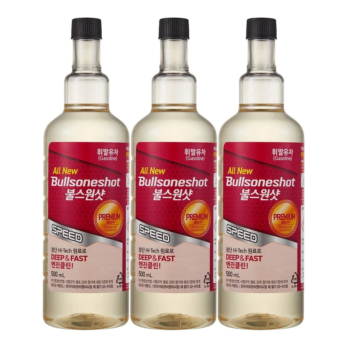 불스원 BULLSONE 프리미엄 연료첨가제 500ML 3개