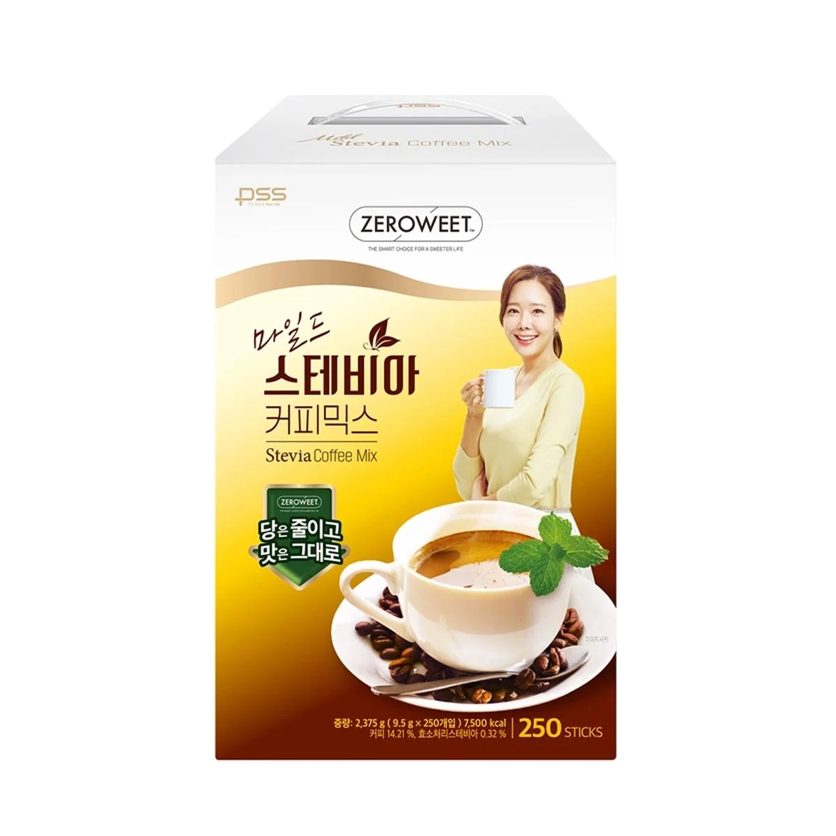 펄세스 제로윗 마일드 스테비아 커피믹스 9.5GX250