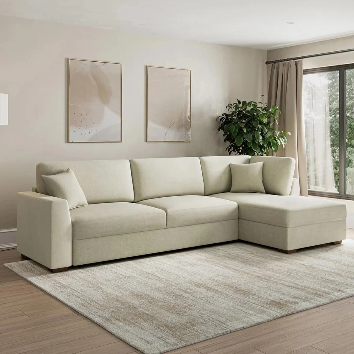 토마스빌 THOMASVILLE 패브릭 섹셔널 소파 W164XD313XH93CM