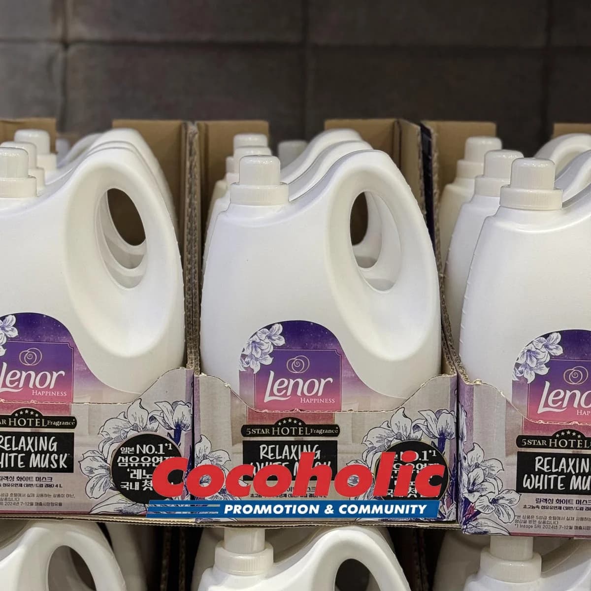 레노아 섬유유연제 화이트머스크향 4L