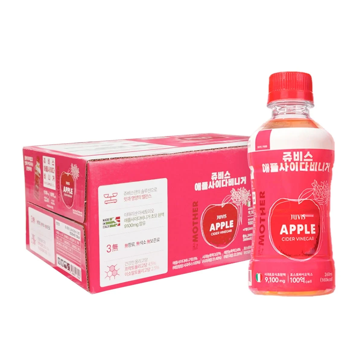 쥬비스 애플사이다 비니거 260ML X 24