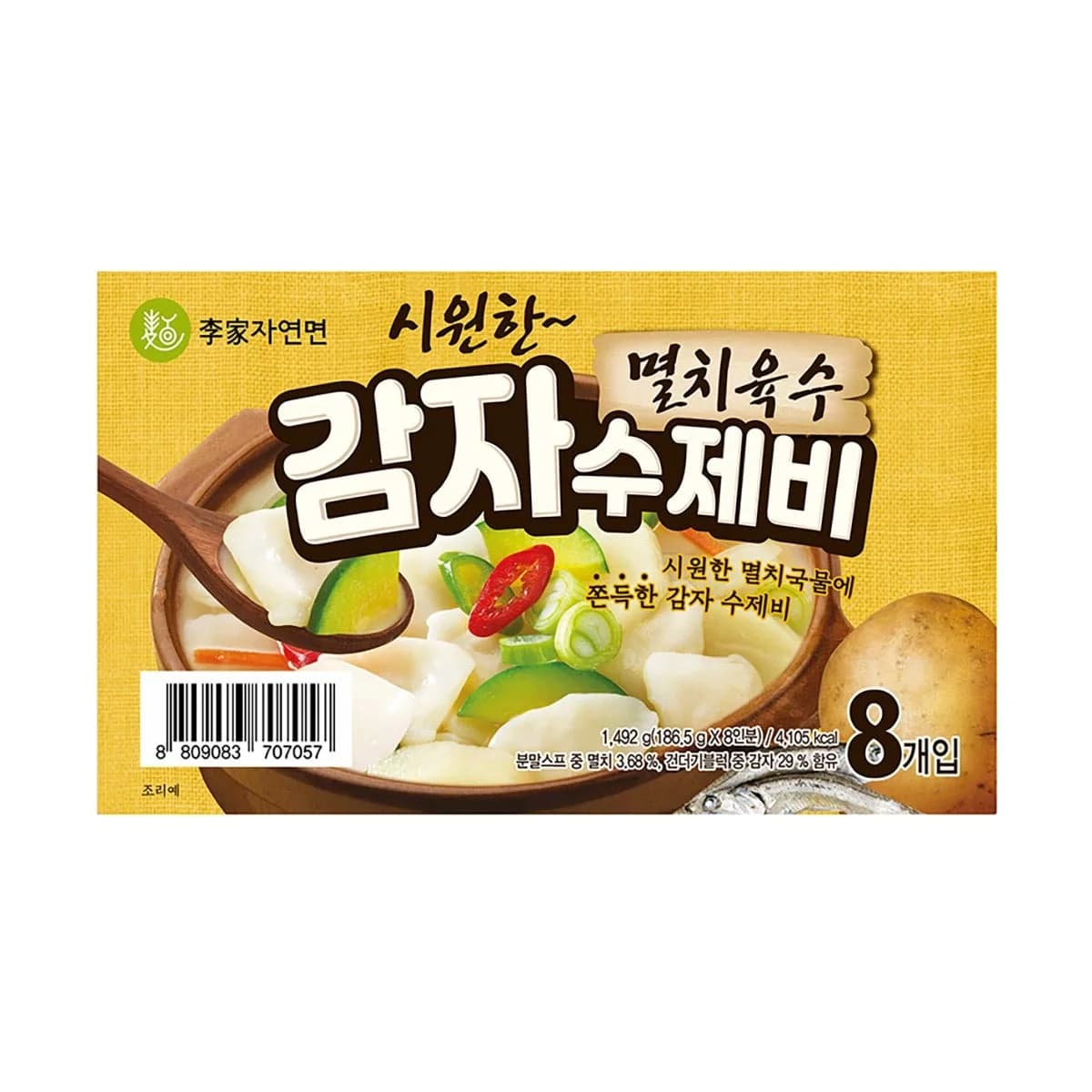 이가자연면 감자수제비 186.5GX8