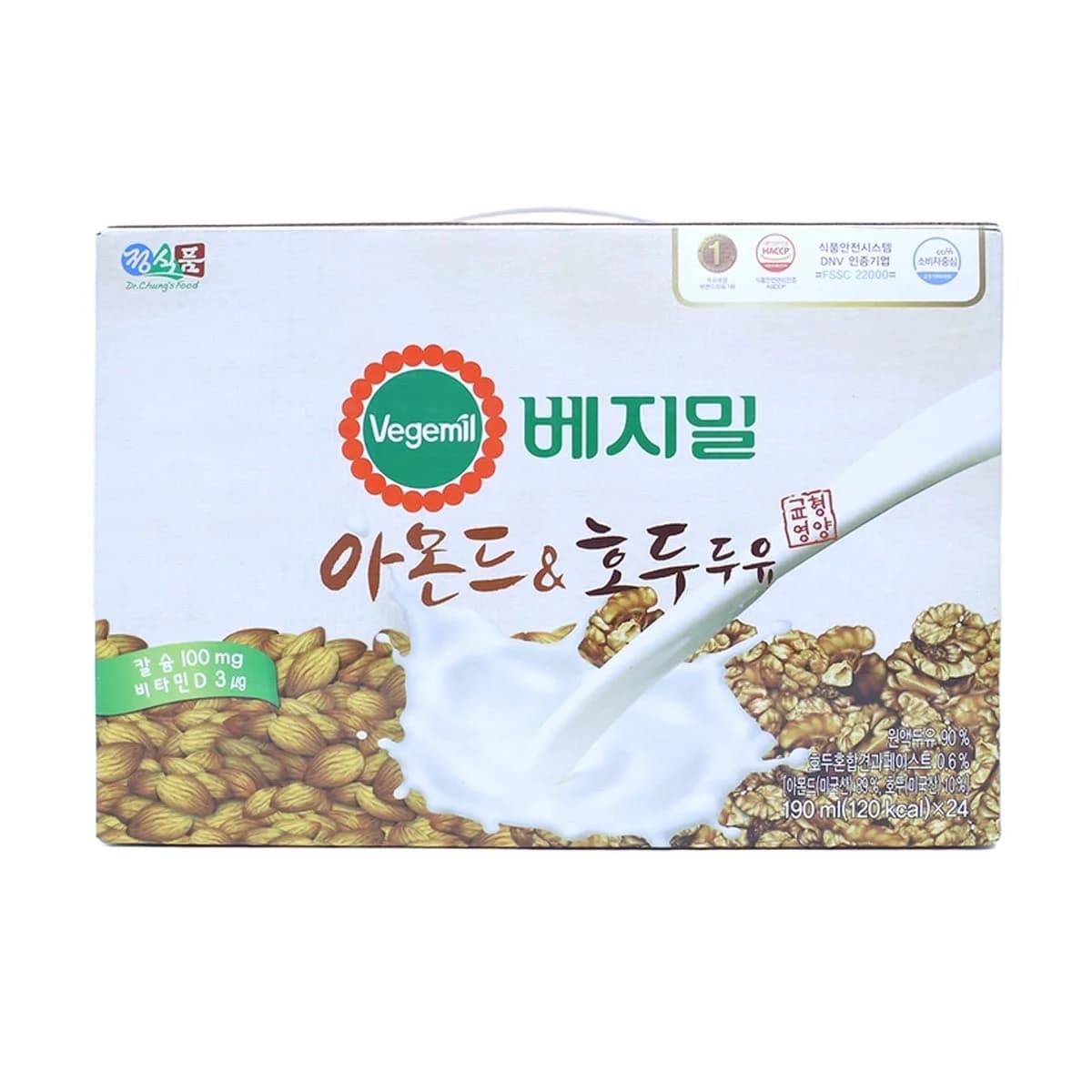 베지밀 아몬드&호두 두유 190ML X 24