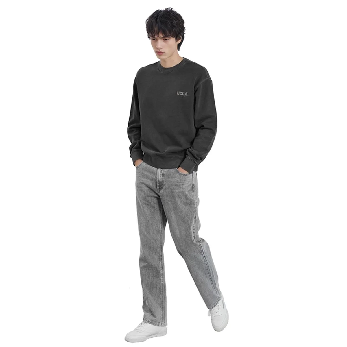 UCLA 피그먼트 맨투맨 S-XL ASIAN SIZE