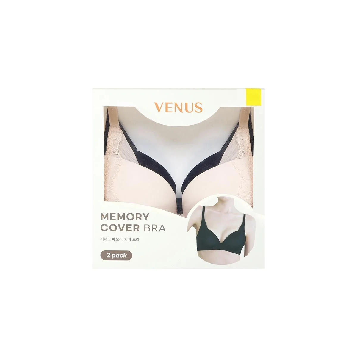 비너스 VENUS 메모리 브라 2매 75A-85B ASIAN SIZE