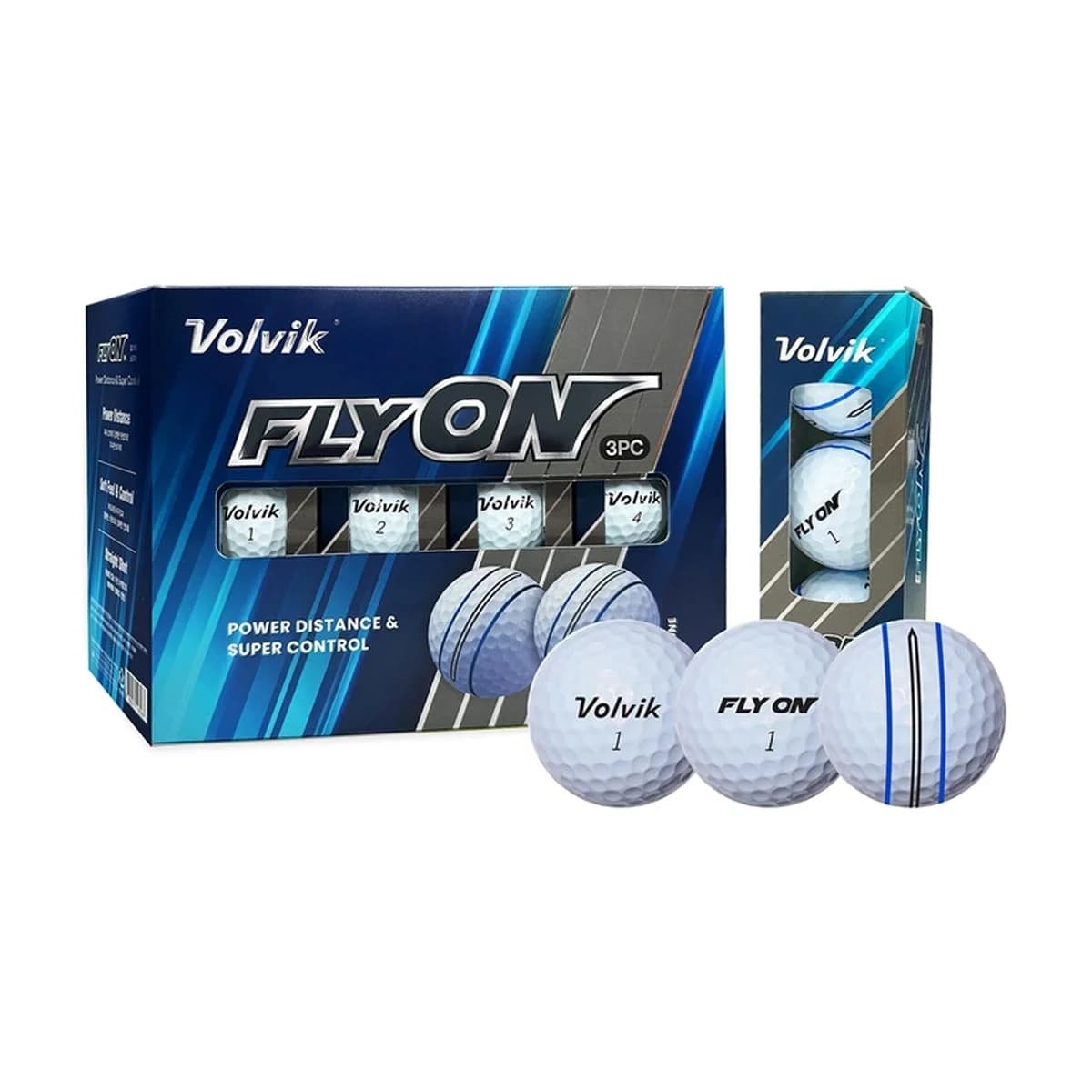 볼빅 VOLVIK 3피스 3선 골프공 24개입