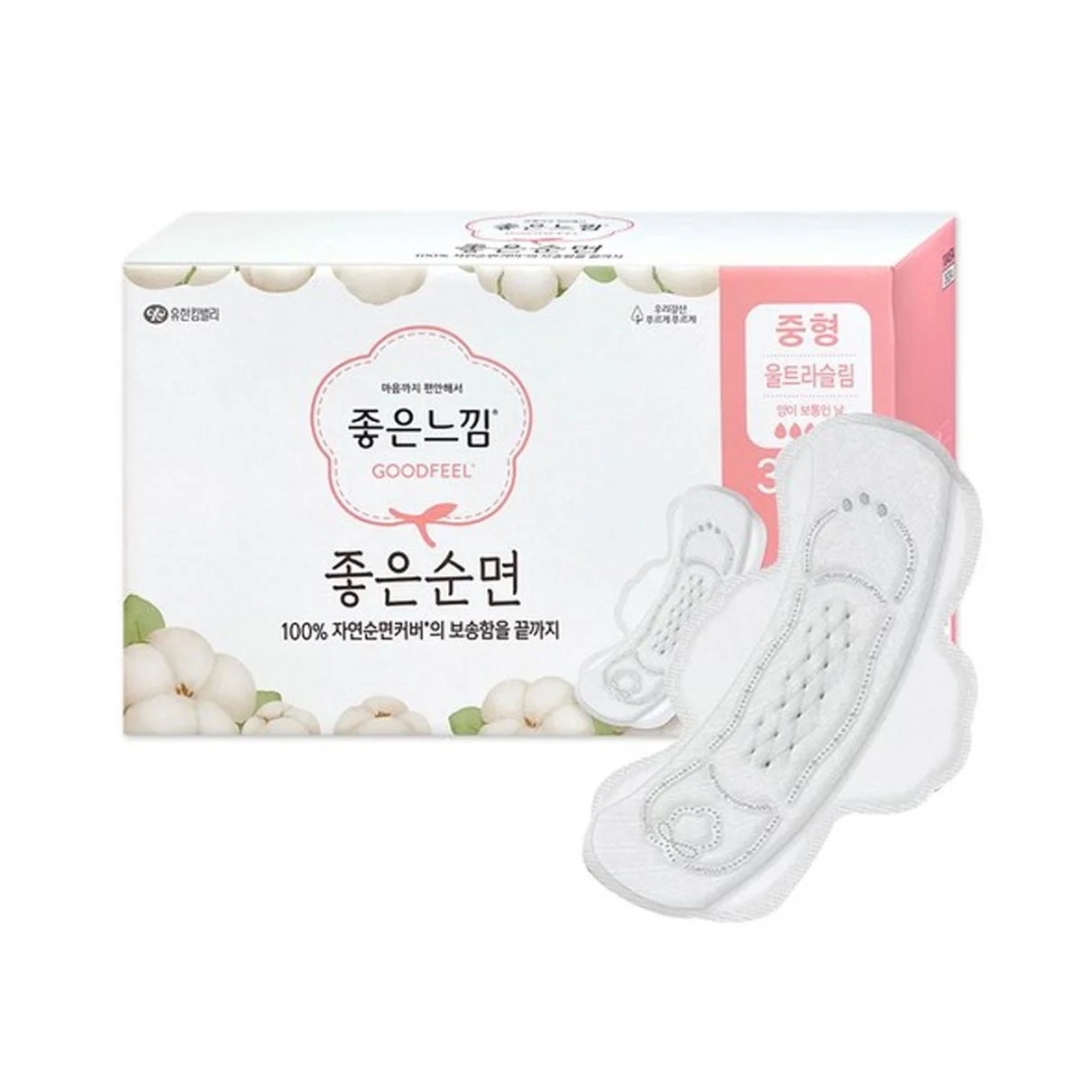 좋은느낌 좋은순면 플러스 중형 108개입